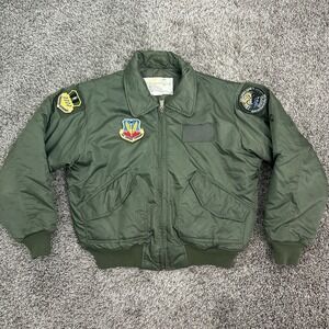 Vintage Military Jacket Flyers CWU 45-P Insulated Patches Naval Aviation Fighter